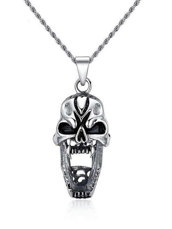 Stainless steel Skull Hip Hop Necklace