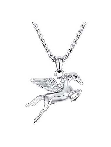 Personality Horse Shaped Stainless Steel Pendant