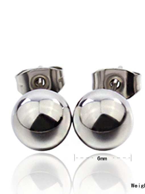 High Quality Round Shaped Stainless Steel Stud Earrings