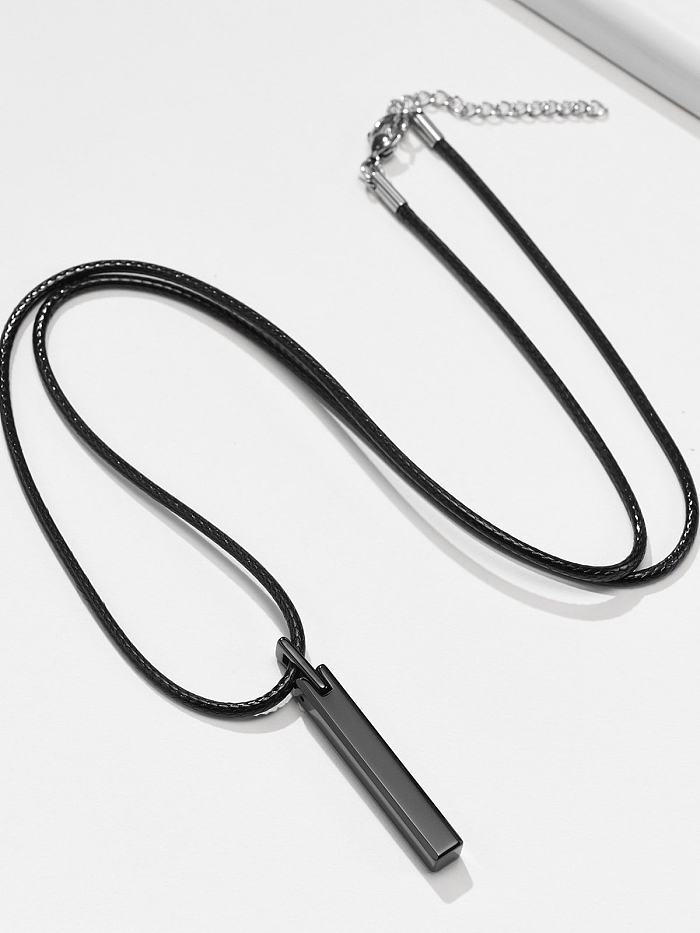 Titanium Steel Minimalist Geometric Pendant