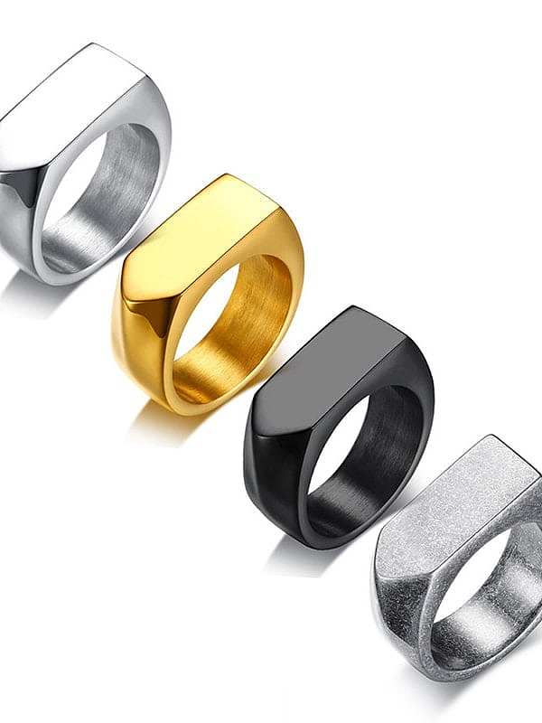 Stainless steel Geometric Minimalist Band Ring
