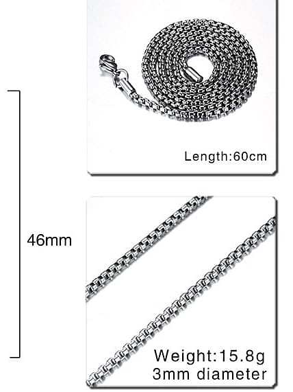 Geometrische minimalistische Halskette aus Chirurgenstahl 316L