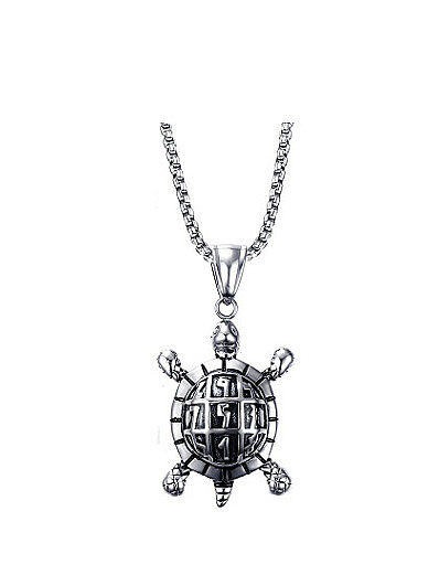 Creative Turtle Shaped Stainless Steel Pendant