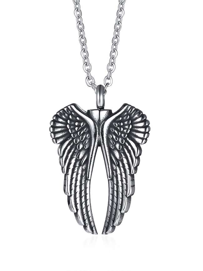 Titanium Steel Hip Hop Irregular Pendant Necklace