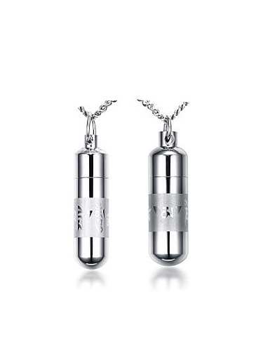 Couple Exquisite Geometric Shaped Stainless Steel Pendant