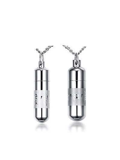 Couple Exquisite Geometric Shaped Stainless Steel Pendant