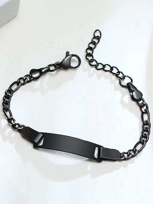 Bracelet à maillons minimalistes géométriques en acier inoxydable
