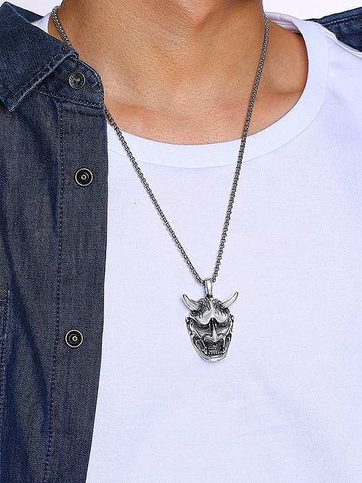 Titanium Steel Vintage Irregular Pendant