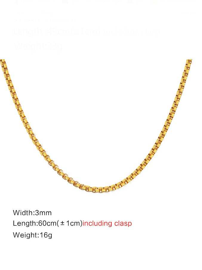 Stainless steel Geometric Minimalist Cable Chain