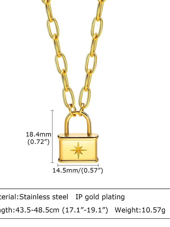 Titanium Steel Locket Minimalist Necklace
