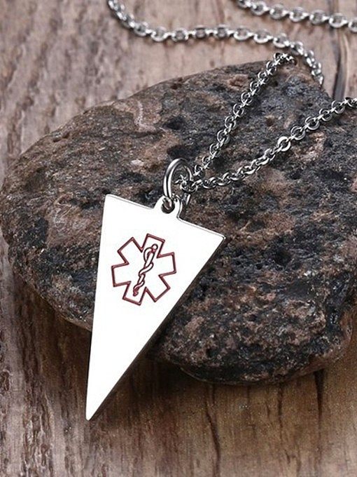 Simply Style Triangle Shaped Titanium Pendant