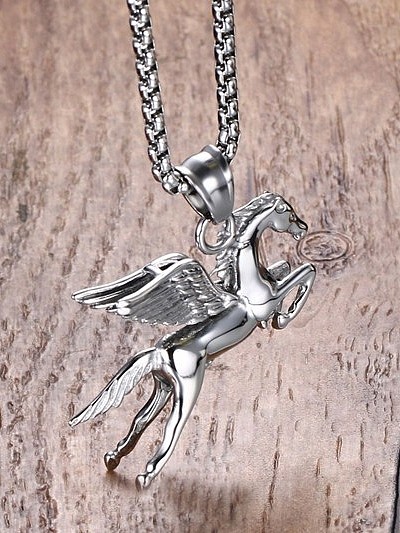 Personality Horse Shaped Stainless Steel Pendant