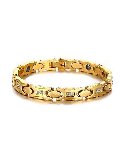 Trendiges, vergoldetes, geometrisch geformtes AAA-Zirkon-Armband