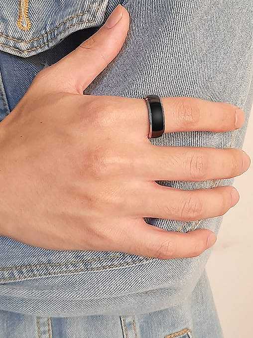 Stainless steel Geometric Minimalist Band Ring