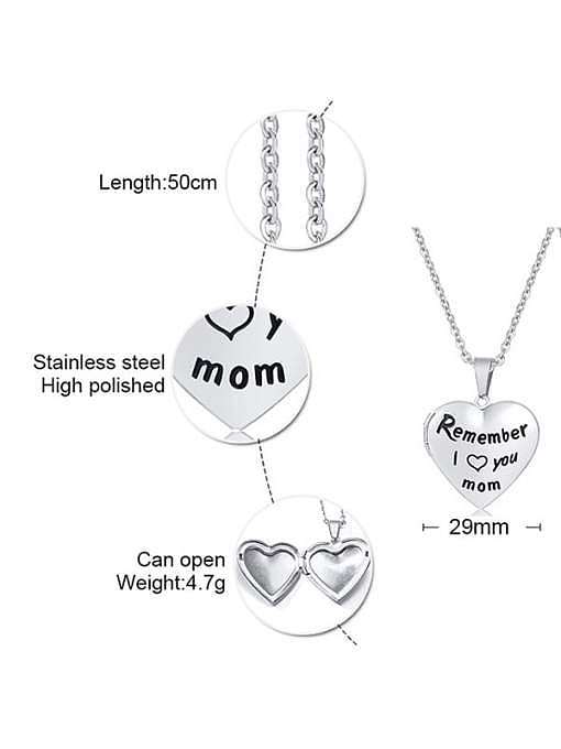 Titanium Steel Heart Minimalist Necklace