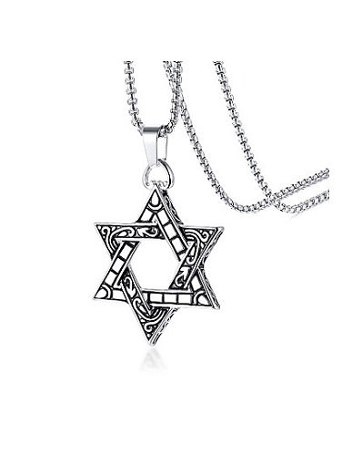 Exquisite Hollow Star Shaped Stainless Steel Pendant