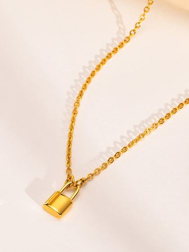 Edelstahl Medaillon Minimalistische Halskette