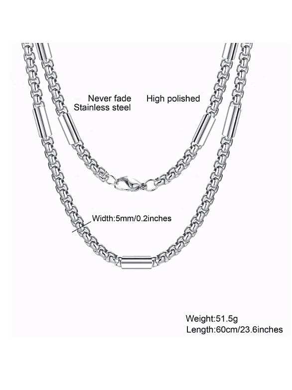 Titanium Steel Irregular Minimalist Multi Strand Necklace