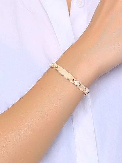 Bracelet minimaliste géométrique en acier inoxydable