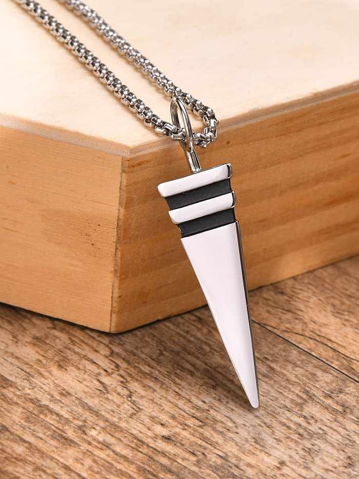 Stainless steel Hip Hop Geometric Pendant