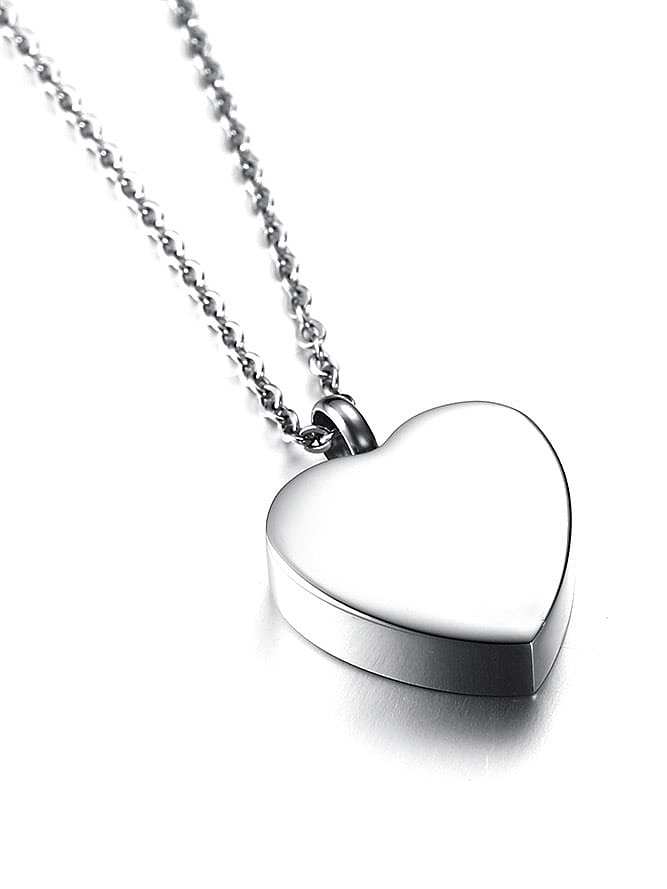 Women Fashion Heart Shaped Stainless Steel Pendant