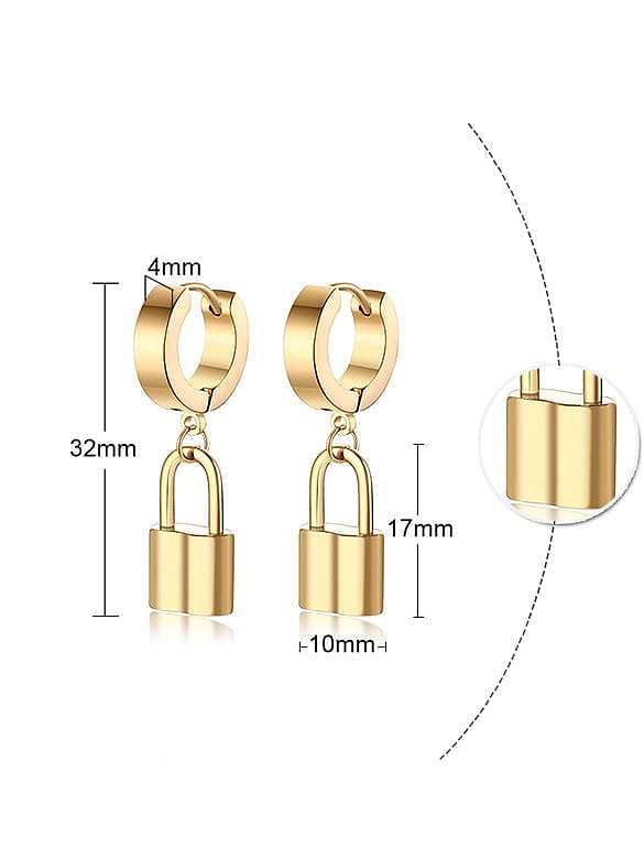 Titanium Steel Locket Minimalist Single Earring(Single-Only One)