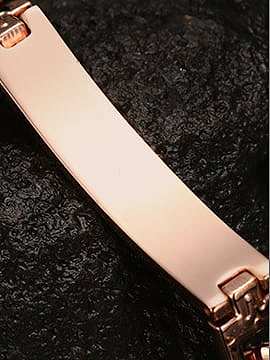 Modisches, rosévergoldetes, kreuzförmiges Zirkon-Armband