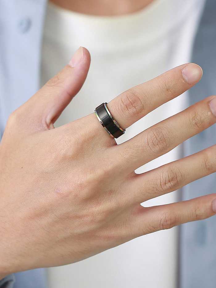 Stainless steel Round Minimalist Band Ring