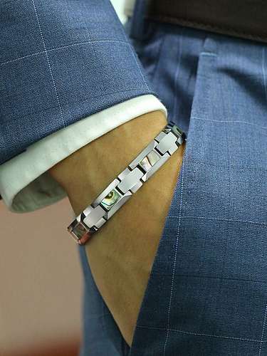 Stainless Steel Shell Man Bracelet