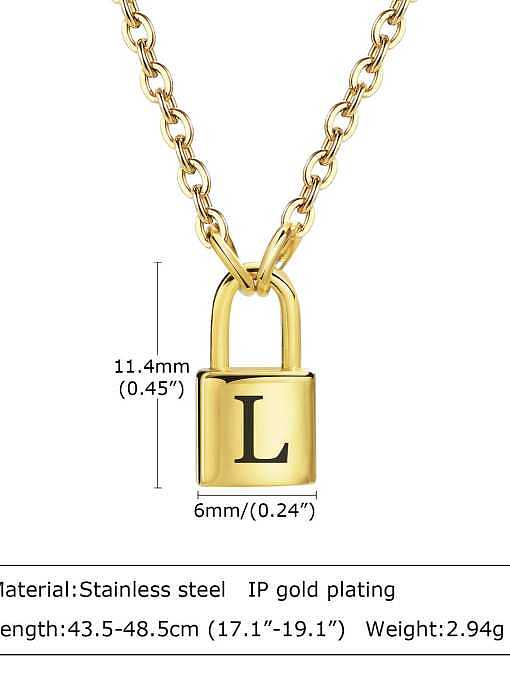 Stainless steel Letter Hip Hop Necklace