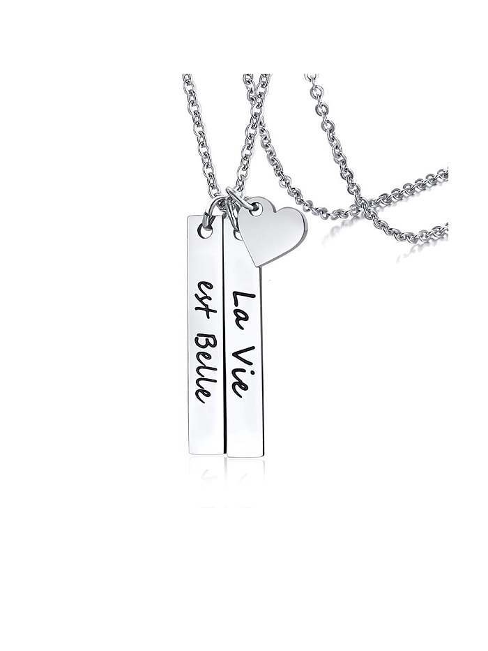 Stainless Steel Bar Necklaces
