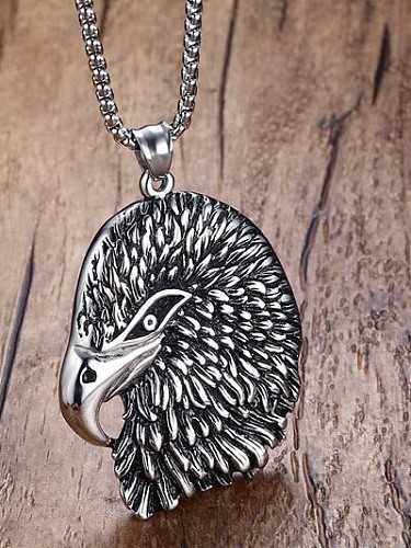 Personality Eagle Shaped Stainless Steel Pendant