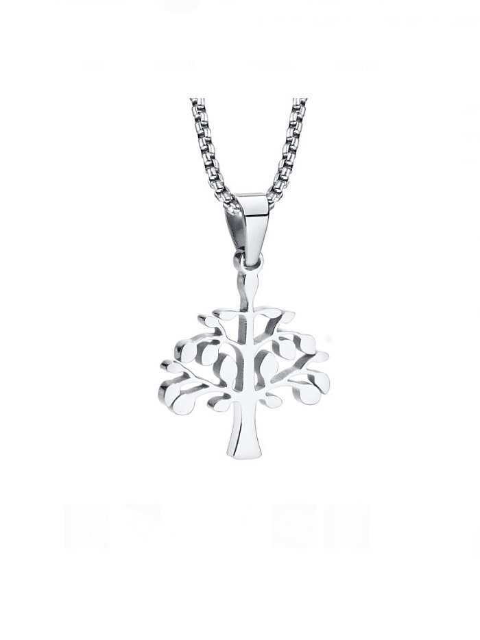 Stainless steel Tree Vintage Necklace