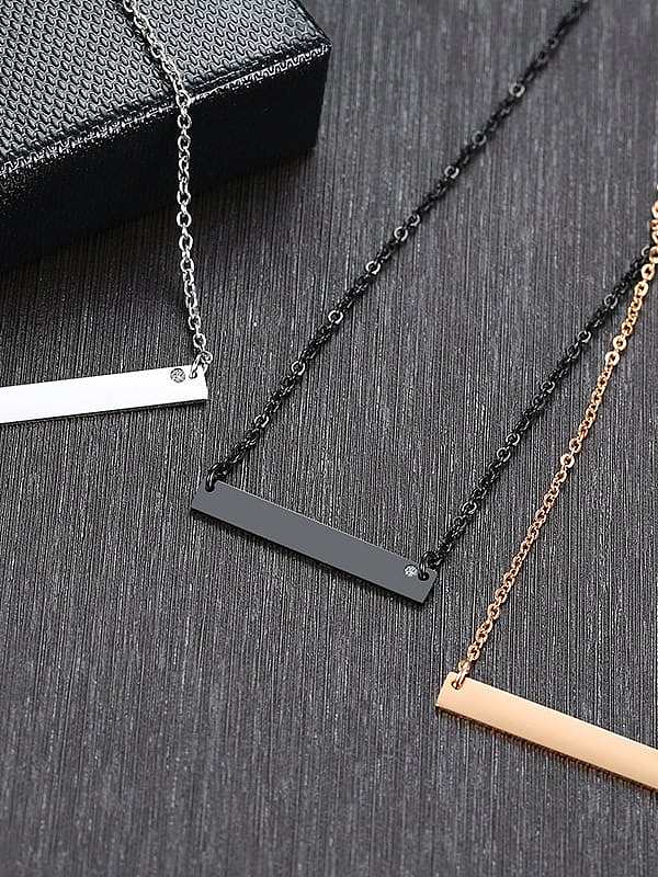 Collar minimalista geométrico de acero inoxidable