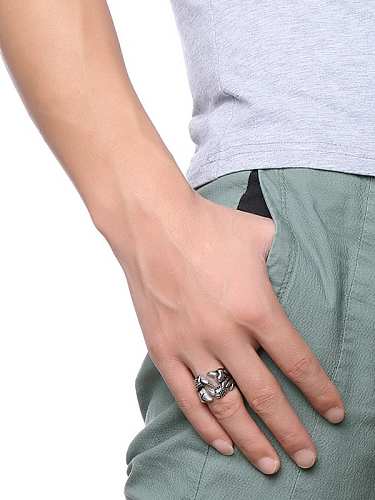 Vintage Claw Shaped Stainless Steel Ring