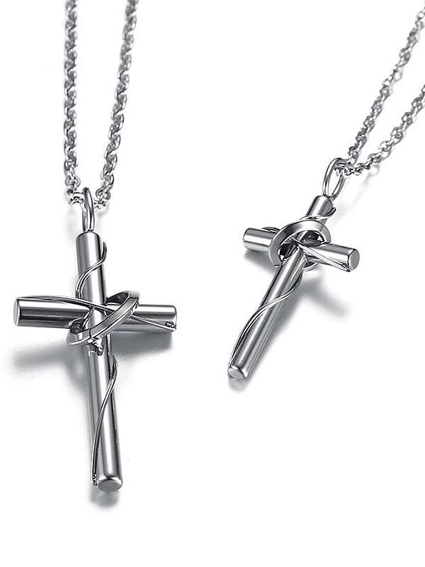 316L Surgical Steel Cross Ethnic Regligious Necklace