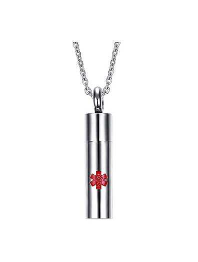 Fashionable Perfume Bottle Shaped Titanium Pendant
