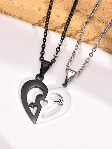 Stainless steel Heart Hip Hop Necklace