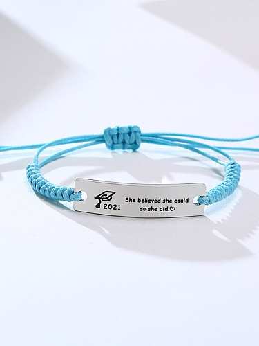 Stainless steel Geometric Minimalist Woven Bracelet
