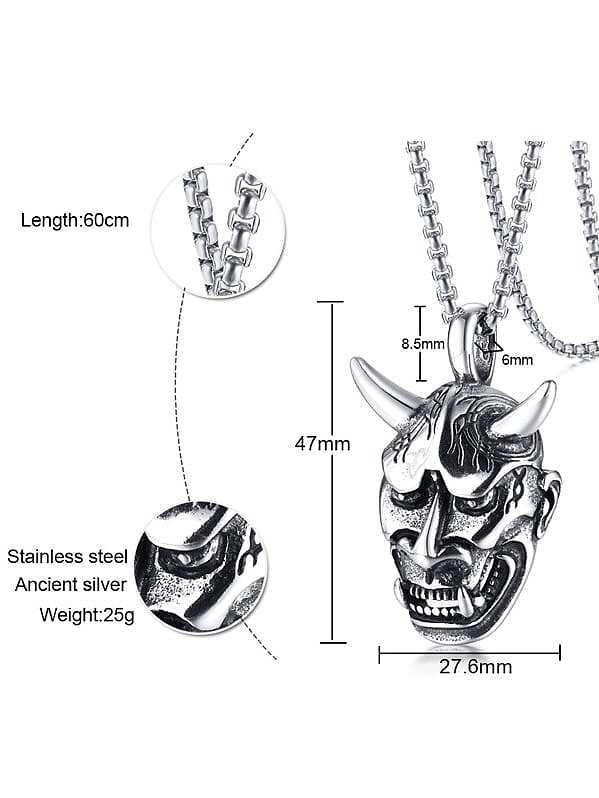 Titanium Steel Vintage Irregular Pendant