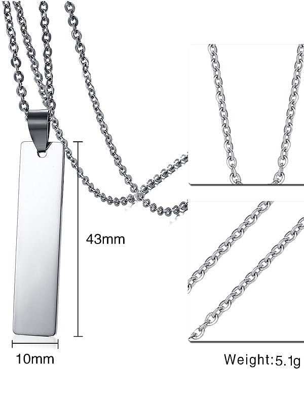 Collar Minimalista Geométrico Liso de Acero Quirúrgico 316L