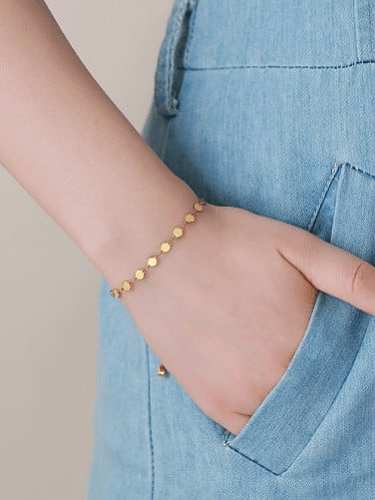 Titanium Steel Geometric Minimalist Link Bracelet
