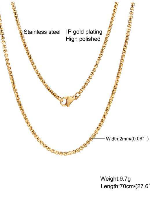 Stainless steel Geometric Minimalist Cable Chain