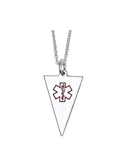 Simply Style Triangle Shaped Titanium Pendant