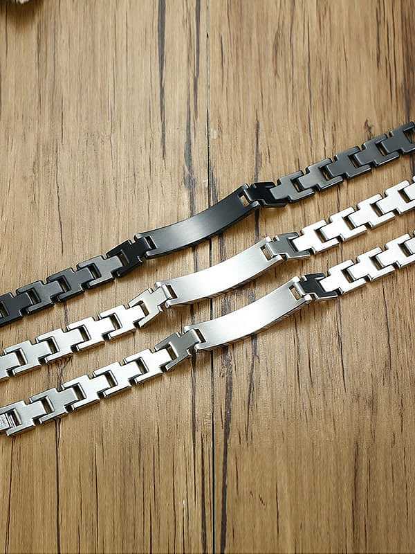 Stainless steel Geometric Hip Hop Bracelet