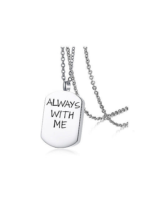 Personality Square Shaped Stainless Steel Pendant