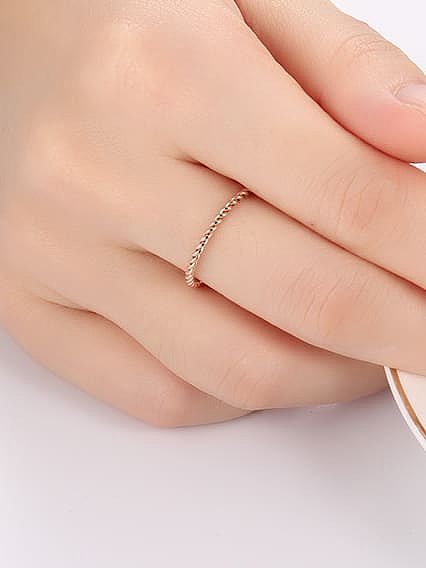 Titanium Steel Geometric Minimalist Band Ring