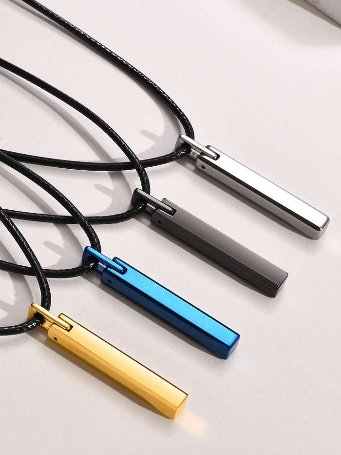 Titanium Steel Minimalist Geometric Pendant
