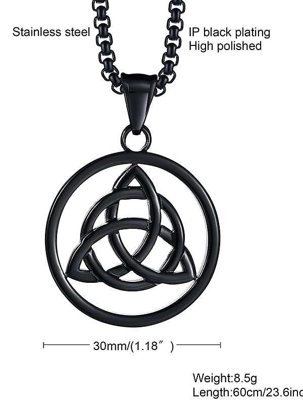 Titanium Steel Geometric Minimalist Pendant
