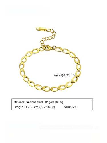 Stainless steel Geometric Chain Vintage Link Bracelet